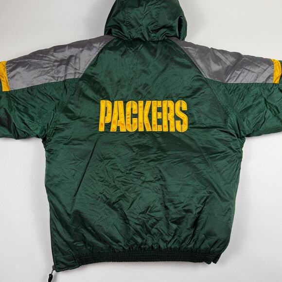 Vintage Green Bay Packers Football NFL Pro Line Starter Hooded Jacket Size Large - Picture 4 of 11